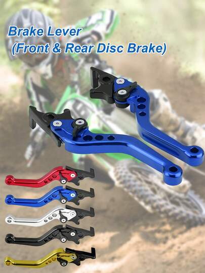 2Pcs/Set 6-Speed CNC Modified Brake Clutch Handles – Multi-Speed Adjustable Bull Horn Levers, CNC Aluminum Alloy For Front Disc/Rear Drum/Double Disc Brake Systems, Universal Fit For Motorcycles, Scooters, E-Bikes, Off-Road Bicycles, Compatible With Tank 200 EFI, Vitacci TANK 200, Nmax Models And More,Motorcycle Front And Rear Disc Brake Accessories