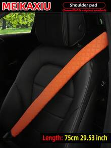 MEIKAXIU 1 Stück/2 Stück PU-Leder geprägter, weicher & bequemer verlängerter Autosicherheitsgurt Schulterpolster, 75cm/29,5 Zoll universelles Auto Interieur Zubehör, Gurt Dekoration & Druckentlastung - 75 cm 29,53 Zoll - Übersicht 14