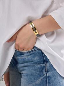 1 Stück PU Leder Armband, neues elegantes Design mit verstellbarer Schnalle, geeignet als Geschenk und für den täglichen Gebrauch