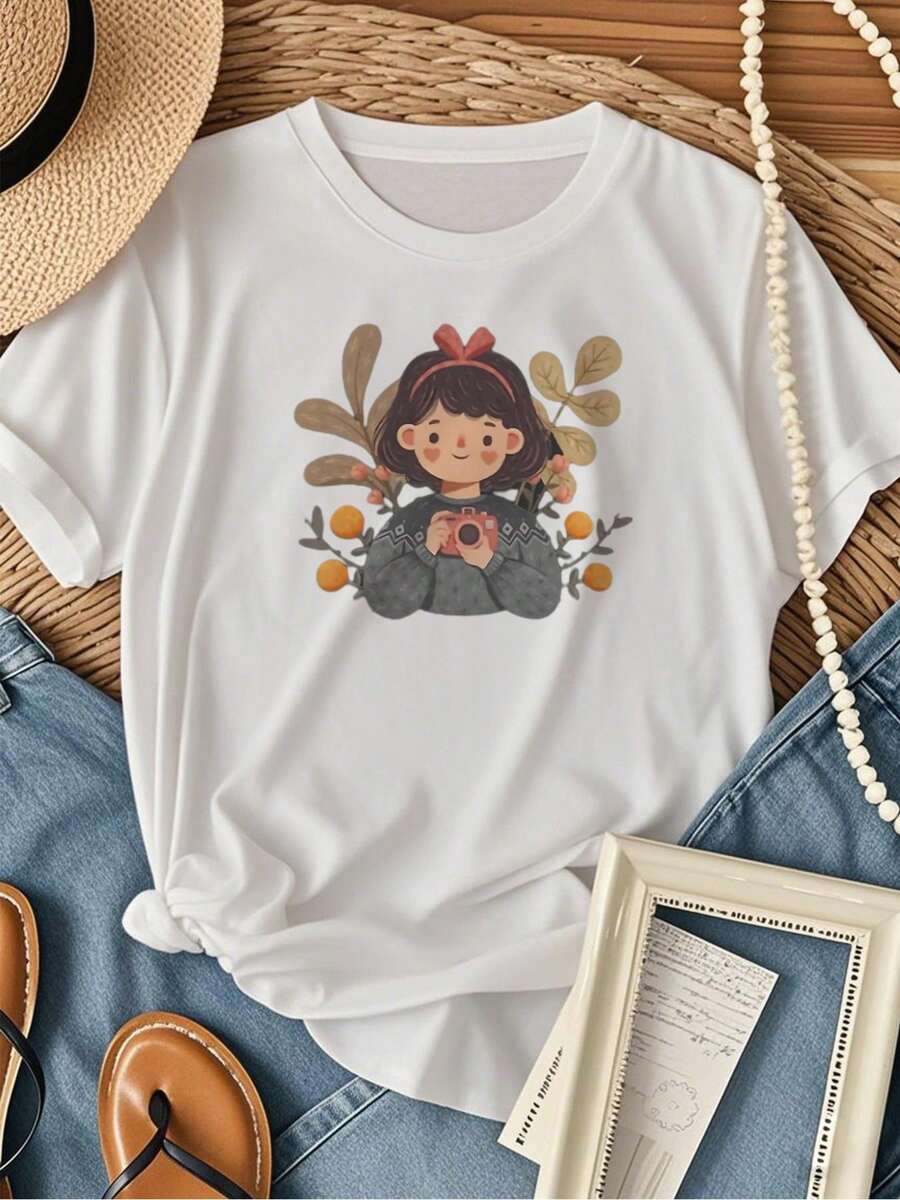 Women T-Shirts - 白色 - 查看 1