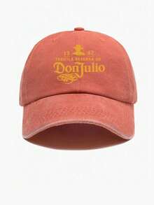 1pc Don Julio 1942 Tequila Baseball Cap - Black Western Style Sun Hat With Orange & Design, Comfortable And Breathable Universal Truck Driver Hats For Both Men And Women, Retro Solid-Colored Dad Hats - Multicolor - View 6