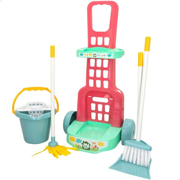 Color Baby Carrinho de limpeza de brinquedos com utensílios, 5 peças ✅ Entrega em 24/48 horas para Espanha (continental)