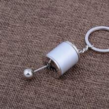 Car Gear Box Keychain For Men Women Imitation 6 Speed Manual Car Styling Keyring Gear Knob Shift Gearbox Stick Gift Car Interior