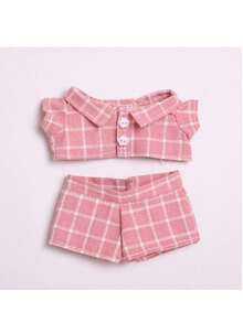 1pc Clothing Only] Generation 1 & 2 Key Chain Pendant, Plaid Suit Dress Clothing