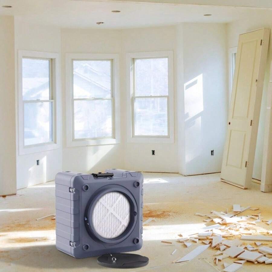 Air Scrubber With 3-Stage Filtration, Stackable Negative Air Machine 550 CFM, Air Cleaner With MERV10, Carbon, H13 HEPA, For Home, Industrial And Commercial Use - 查看 1