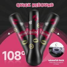 PVC加厚儿童拳击柱，青少年充气式拳击沙袋，健身拳击沙袋，不易塌陷。可加沙加水。