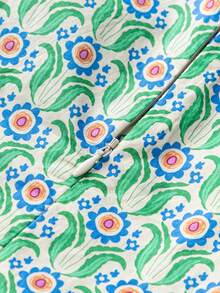 mini bala Girls' Chinese Cheongsam Romper – Flutter Sleeve & Egg Shape – Summer Outfit