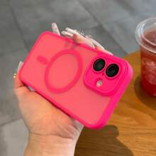 Funda protectora mate y transparente con armadura magnética a prueba de golpes para 16E, 16, 15, 14, 13, 12 Mini, 11 Pro Max Plus, compatible con MagSafe y protección de cámara