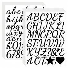 Bộ 20 tờ nhãn dán chữ viết tay bằng nhựa vinyl, nhãn dán số bảng chữ cái tự dính 1 inch, nhãn dán số chữ cái nhỏ tự làm để làm sổ lưu niệm, bình nước, lọ, gia vị, đồ thủ công, hộp thư, đồ dùng học tập, trở lại trường - Nhiều màu - Xem 7