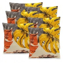 Decorative Cushion Cover With Zipper – 40x40cm Piquet Favinho, Plain Or Printed For Living Rooms, Bedrooms, Offices - 秋葉 - 查看 6