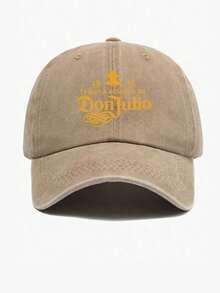 1pc Don Julio 1942 Tequila Baseball Cap - Black Western Style Sun Hat With Orange & Design, Comfortable And Breathable Universal Truck Driver Hats For Both Men And Women, Retro Solid-Colored Dad Hats - Multicolor - View 4