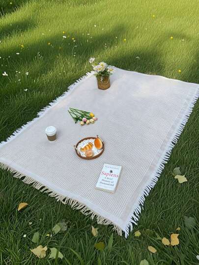1 Piece Of New Style Picnic Blanket, Tent Moisture-Proof Pad, Bohemian Style Multi-Functional Sofa Blanket, Outdoor Camping Nap Blanket, Suitable For Outdoor Travel In Autumn And Winter Seasons, And Also As A Christmas Gift