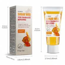 买一送一，2块天然柠檬脱毛蜡，适用于身体、腋下、腿部和手臂脱毛，温和不刺激。