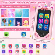 Kids Smartphone With 64GB Memory Card And Card Reader 48 Megapixel 1080P Jigsaw Puzzle Game Camera Video Flashlight Multifunctional Kids Cell Phone For Boys And Girls Kids Christmas Birthday Gift - 彩色 - 查看 4