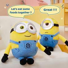 Miniso Minions 系列 - 8 英吋 Bob 毛絨娃娃，柔軟短毛絨材質與經典制服設計，精緻表情還原，適合臥室枕頭、桌面裝飾與生日禮物，動漫周邊商品 (1件) - 鮑伯 - View 7