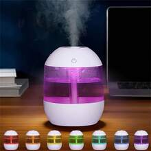 1pc USB Cold Mist Humidifier | Colorful Gradient Nightlight, Suitable For Quiet Air Humidifiers In Bedroom, Nursery, Office, And Indoor Plants,The Perfect Gift - White - View 2