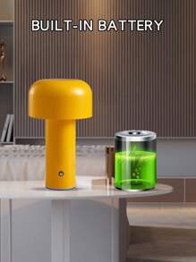 1 pezzo Lampada da tavolo a fungo a LED, lampada da comodino per camera d'albergo, lampada da scrivania, lampada moderna e minimalista per decorazione