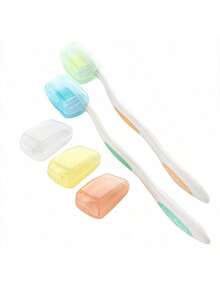 旅行便携式牙刷头套牙刷保护盒，牙刷盖，牙刷盒，牙刷旅行，牙刷盖，牙刷架套装，牙刷架旅行，便携式牙刷返校