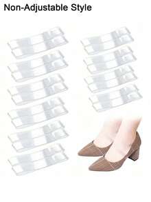 Adjustable Transparent Shoelaces: Silicone Invisible High Heel Ankle Strap - Non-Slip, Comfortable - Multicolor - View 3