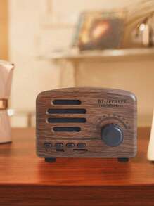Retro Bluetooth Speaker, Nostalgic Mini Bluetooth Audio Player, Micro USB Rechargeable Cute Portable Outdoor Speaker