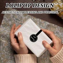 500pcs/200pcs/100pcs/50pcs-Handmade Lollipop Baking Stickers,Black Thank You Long Sealing Stickers Pudding Bottle Stickers,Thank You Long Label Seal Stickers For Cake Boxes/Jars/Coffee Cups/Bottles,Self-Adhesive Bread Stickers,Tamper Evident Seal Labels For Gift Packaging,For Bakery, Handmade Products, Birthday Party Prizes, Box Sealing Stickers, Gift Boxes, Decorative Bag Packaging Labels - Black - View 5
