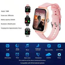 Eytlptoc 2025 New Model, Smart Watch With 1.85" High Definition Touch Screen, Sports Smartwatch With Calling And Message Receiving Function, Sleep Monitoring And Pedometer, Compatible With Android And IOS Phones, Perfect Gift For Family And Friends!