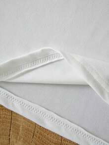 INAWLY Blusa casual y cómoda, camiseta bordada con cerezas, primavera/verano - Blanco 2 - Ver 4