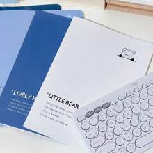 1 pezzo/4 pezzi Quaderno minimalista A5/B5 spesso, di alta qualità e stile estetico Ins, con copertina a motivi animali/cartoni animati, pagine interne spesse, blocco note portatile, quaderno semplice, per lo studio del vocabolario, per appunti, per ufficio/scuola, regalo per il ritorno a scuola, regalo di compleanno/Natale/Ognissanti/Ringraziamento, premio scolastico, forniture scolastiche, ritorno a scuola
