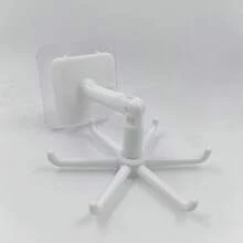 1 个 360 度旋转壁钩，多功能收纳架，适用于厨房用具、浴室配件、帽子、小工具 - 易于安装的塑料衣架，多功能衣架 | 现代设计 | 易于安装的功能，厨房收纳架，实用挂钩