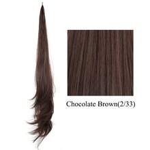 Soowee, cola de caballo de capas largas, extensión de cabello sintético, cola de caballo rubia, coletas de pelo flexibles, postizos HHJE - 233 - Ver 13