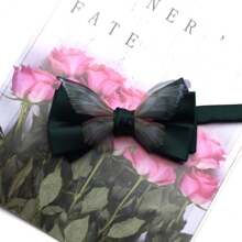 Creative Butterfly Bow Tie Men Necktie Solid Color Adjustable Soft Textured Bowknot Bridegroom Groomsman Cravat