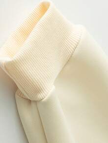 Women's Casual Solid Color Outdoor Sweatshirt - Beige - View 7