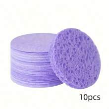 10/20/30/50pcs Compact Natural Face Sponge 100% Makeup & SPA Cleansing Sponge For Exfoliation, Makeup Removal, And Facial Washing