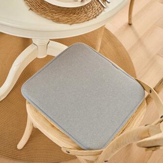 1/2/4 件纯色椅垫套，简约涤纶椅垫套，适合家庭使用