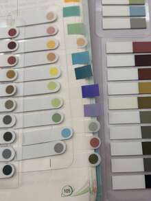 10pcs, 2000pcs Sticky Notes In Morandi Color, Index Tabs, Student Bookmarks For Bible Reading, Colored And Transparent Memo Stickers Back To School - Multicolor - View 9