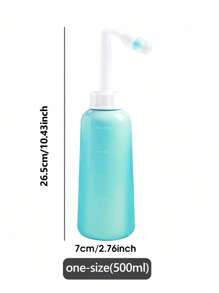 1 pièce Accessoire de toilette pour l'essuyage, brosse de bain à manche long pliable allongé, nécessaire de nettoyage portable avec bouteille de bidet et sac de transport. Soins personnels de salle de bain.