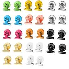 28pcs/20pcs/16pcs/8pcs/24pcs/4pcs/2pcs/10pcs/1pc 1.42*1.22*0.9 Inch Refrigerator Magnets, Magnetic Metal Chip Clips, Whiteboard Storage Cabinet Magnets, Strong Clips, Classroom Storage, Teacher Essentials, School Supplies, Magnetic Clips, Wedding, Galaxy Party Decor, Home Decor, Bedroom Decor, Birthday Decor, Kitchen & Bathroom Decor, Kitchen Accessories - Multicolor - View 12