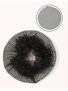 Hair Nets Invisible , 23inch Hair Nets For Bun Black/Brown Elastic Edge Mesh For Women, Girls, Ballet Bun Maker Dance, Stewardess Professional Invisible Hair Net