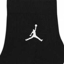 Nike 3 pares de calcetines de tobillo para hombres y mujeres, acolchados en forma de U de poliéster, paquete promocional, estilo DX9655-010 - Negro - Ver 4
