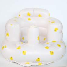 WholeNight 1 件套充气儿童座椅，婴儿学坐椅，落地式儿童座椅 - 内置泵，便携式婴儿座椅，婴儿浴盆座椅，适合 3-36 个月