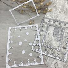 Metal Cutting Die Cut Mold Template, Wreath Frame Decorative Craft Cutting Die For Scrapbooking,Back To School,School Supplies