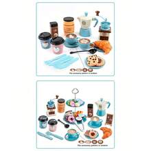 Afternoon Tea Sets, Children's Toys, Simulated Coffee Machines, Simulated Snacks, Afternoon Tea Toy Sets, DIY Toys, Children's Birthday Gifts, Festival Gifts (Some Accessory Styles Are Random)