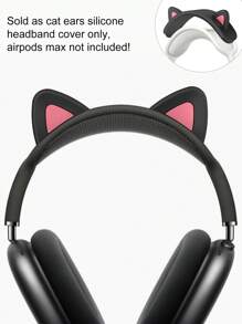 1 件可爱猫耳耳机头带盖装饰，头带式耳机保护配件适用于 Max 耳机 - 彩色 - 查看 7