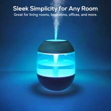 1pc USB Cold Mist Humidifier | Colorful Gradient Nightlight, Suitable For Quiet Air Humidifiers In Bedroom, Nursery, Office, And Indoor Plants,The Perfect Gift - White - View 4