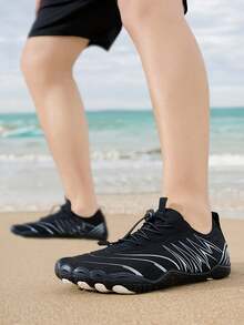 Lightweight Quick-Dry Five-Toe Barefoot Beach/Hiking/Climbing/Surfing/Fishing Shoes, Unisex - Black - View 4
