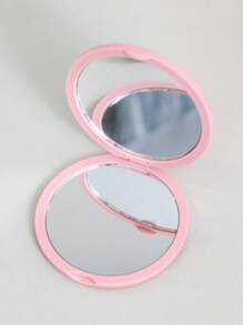 Set de 3 espejos compactos y plegables, con tapa de doble cara tipo plegable, espejo de maquillaje redondo DIY, adecuado para dormitorios escolares, suministros de regreso a la escuela, decoración escolar, sorpresas escolares, decoración de dormitorios