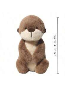 Lindo peluche de nutria de mar, muñeco adorable super suave, nutria muñeca cómoda, perfecta decoración de interiores, decoración de sofá, regalos de cumpleaños, regalos del Día de la Madre, regalos del Día del Padre, regalos para todo tipo de festividades, adecuado para niños y niñas.