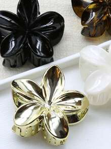 4 Stück/Set Damen 6cm/2.36 Zoll große Acryl Blumen Haarklammern, elegante und raffinierte personalisierte Hochsteckfrisuren Deko, vielseitig für den täglichen Gebrauch, zarte und süße Haaraccessoire Klammern, Haarklipps, Haarklemmen, Haargreifer, Modische Haarzubehör