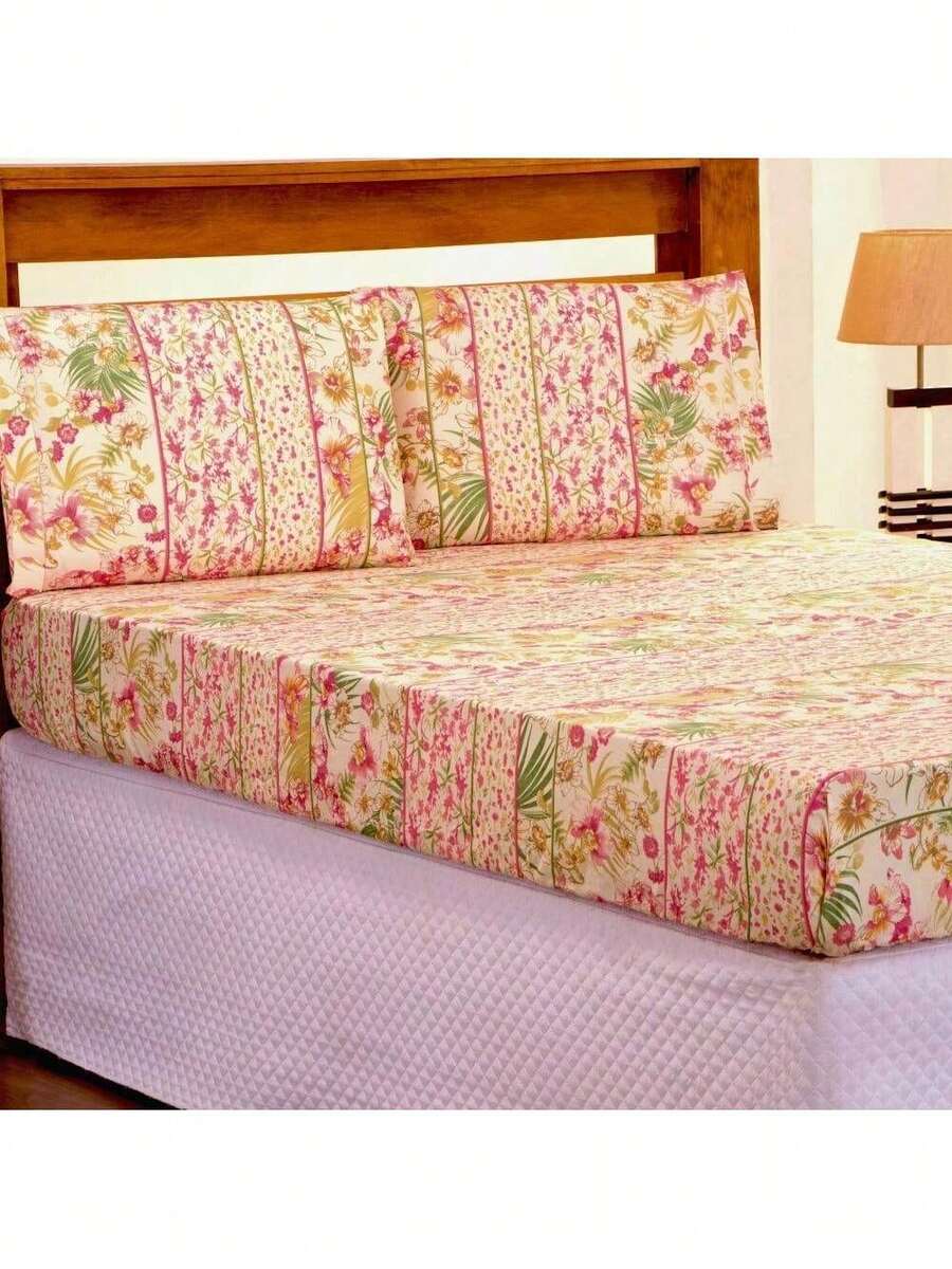 Jogo de Lençol Microfibra - Toque Suave e Estampas Lindas | Solteiro (2 Pçs) / Casal e Queen (3 Pçs) - Diversas - Visão 1