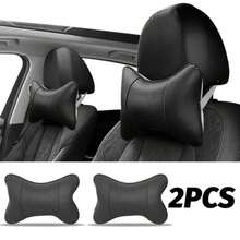 Reposacabezas para asiento de automóvil con malla transpirable,  para automóvil, reposacabezas y cuello, almohada relajante, cojín, protector para automóvil - 2 piezas - Ver 1
